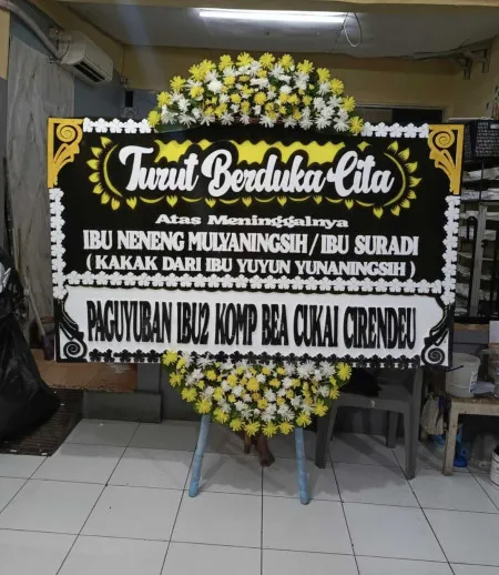 Papan Bunga Duka Wancimekar Baru